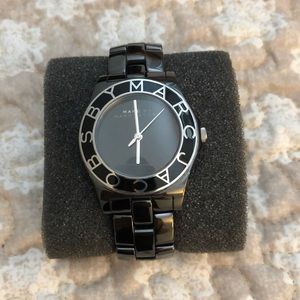 Marc by Marc Jacobs Black/gunmetal color watch